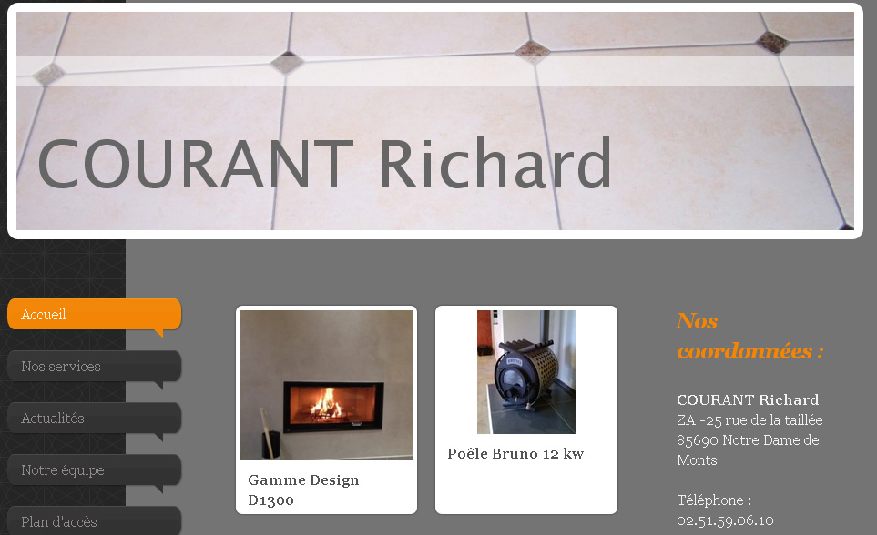 courant richard cheminee poele carraelage